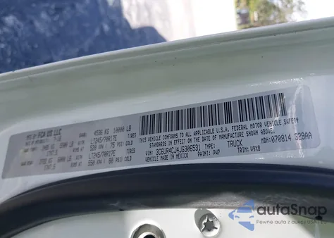 2018 Ram 2500 Tradesman 4X2 6'4 Box z USA, uszkodzony, nr VIN 3C6UR4CJ4JG306531